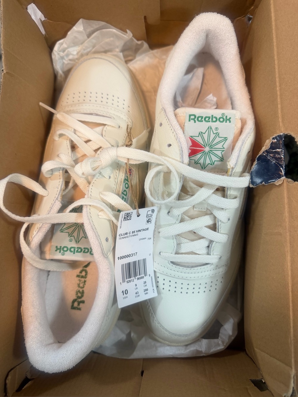 Reebok Unisex Club C 85 Vintage Shoes